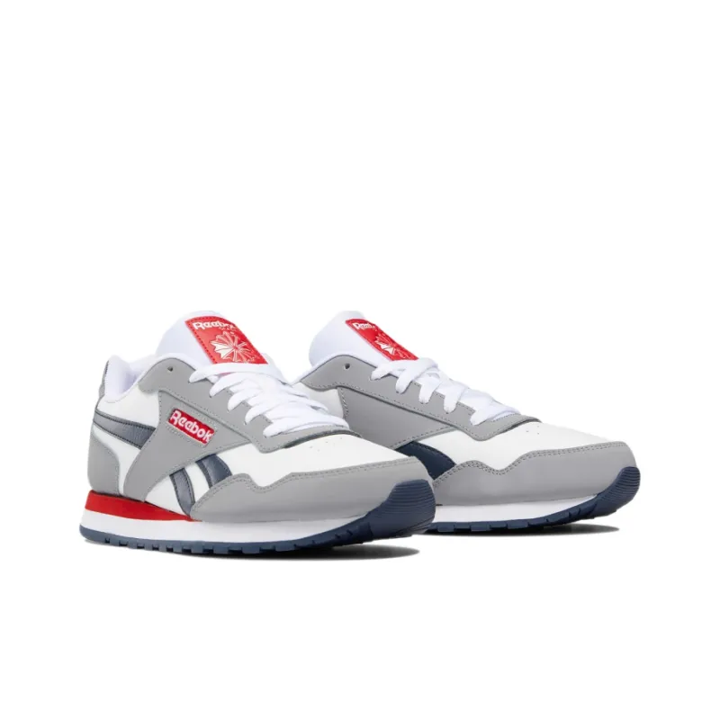 Reebok Classic Harman Run Anti-Slip And Wear-Resistant Breathable Low-Top Running Shoes Men's Gray White-2