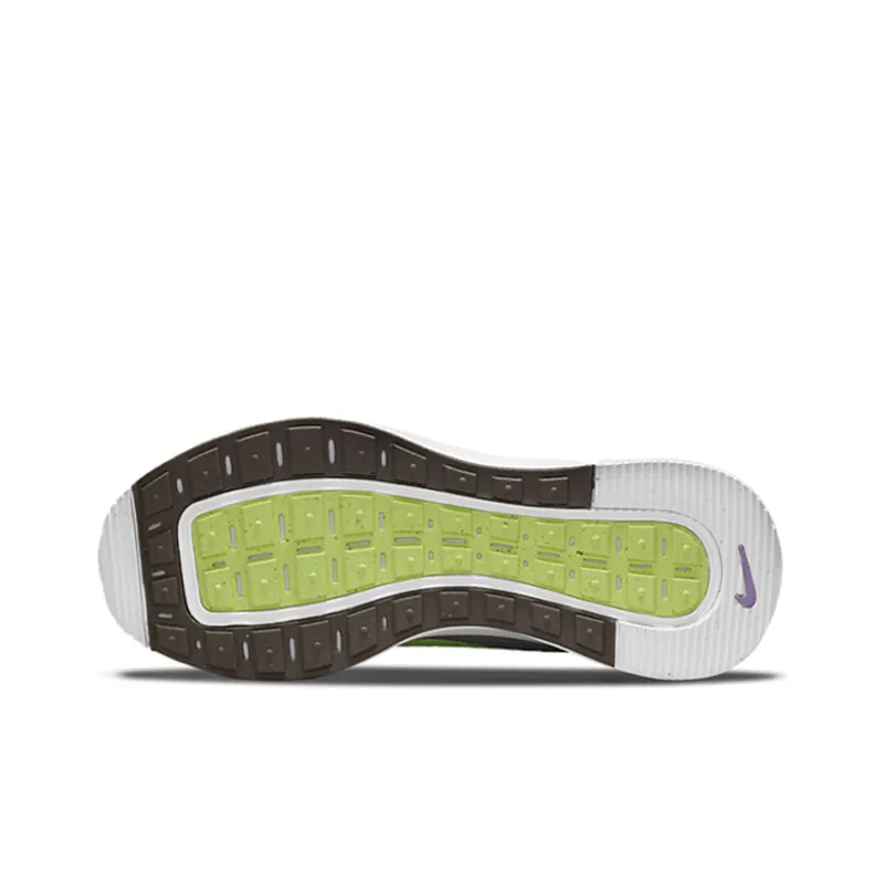 Nike Reposto Cushioning Anti-Slip And Wear-Resistant Breathable Rebound Low-Top Running Shoes GS Gray Purple Yellow-5