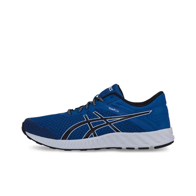 Asics Fuzex Lyte 2 Abrasion Resistant Breathable Low Top Running Shoes Men's Blue White-0