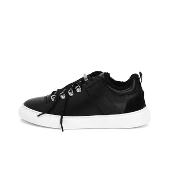 HOGAN CASSETTA 365 Low Top Skateboard Shoes Men's Black White