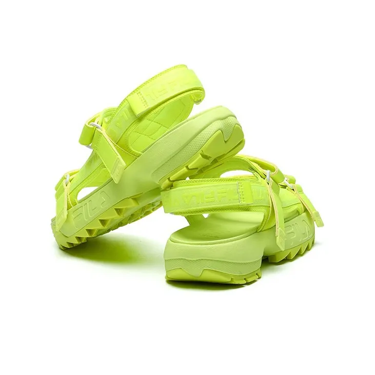 FILA Disruptor Sports Sandals Gs Yellow Women's-4