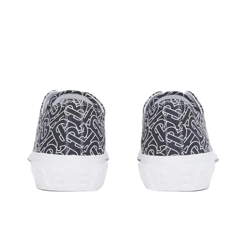 Burberry Monogram Print Cotton Low Black White-4