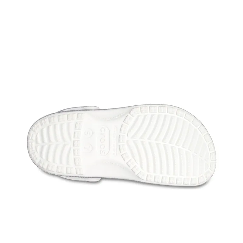 Crocs Classic Casual Unisex Metallic Silver Pink Sandals-6