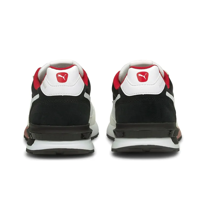 PUMA Graviton Pro Cushioning Anti-Slip And Wear-Resistant Low-Top Running Shoes Unisex Black White Red-3