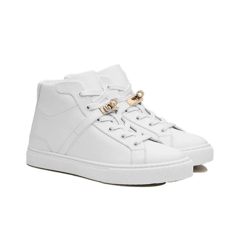 HERMES Daydream High Top Stylish Skateboarding Shoes Women's White-2