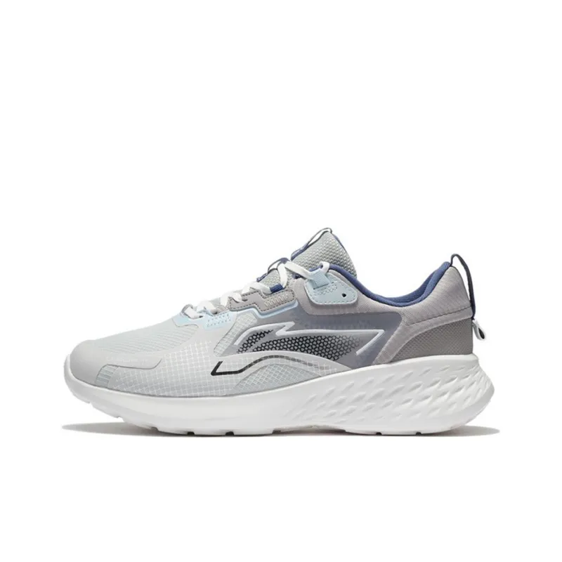 LiNing Element Anti-Slip Wear-Resistant Low-Top Sports Casual Shoes Men's Gray-0
