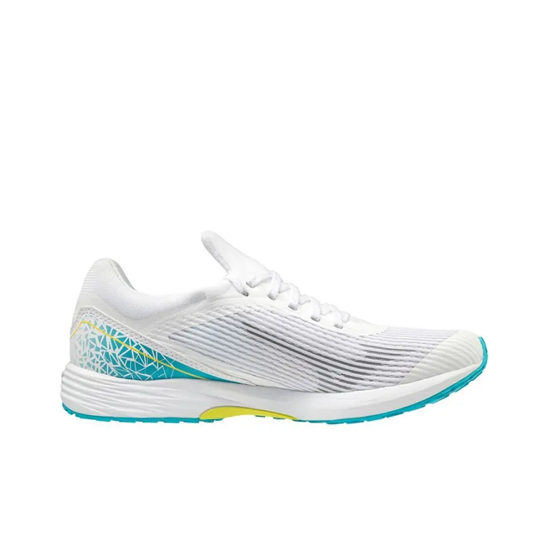 Mizuno Women's Duel Sonic 'White Blue' Women's-1