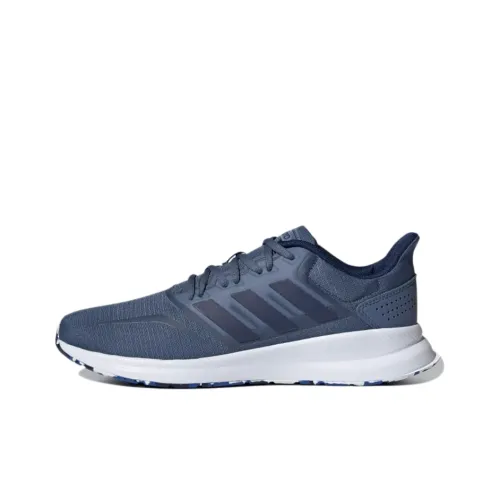 Adidas Neo Runfalcon 1.0 Anti-Slip Wear-Resistant Low-Top Running Shoes Men's Azure Blue