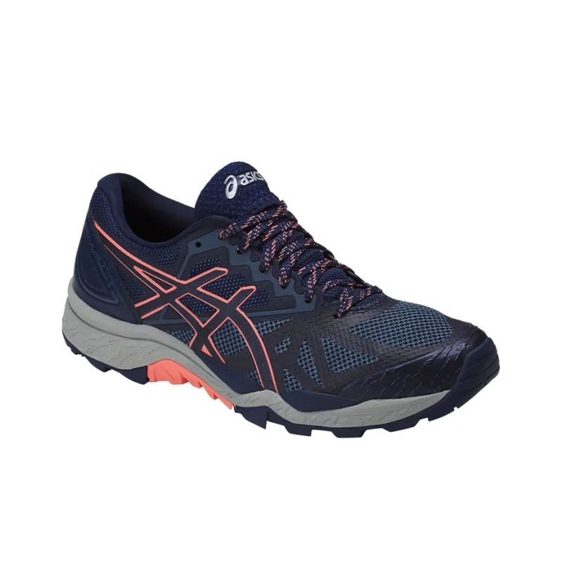 Asics GEL-FujiTrabuco 7 Durable Breathable Low-Top Running Shoes Women's Navy Blue-2
