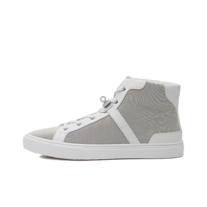 HERMES Daydream High Top Stylish Skateboarding Shoes Men's Purple White-0