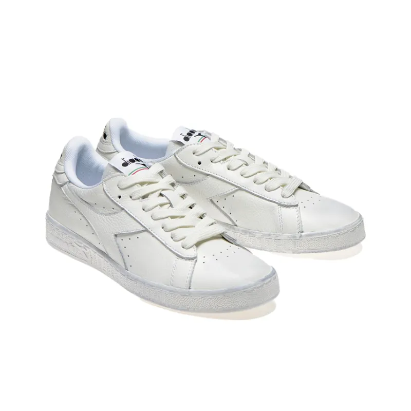 diadora Game L Low Waxed 'Triple White'-2