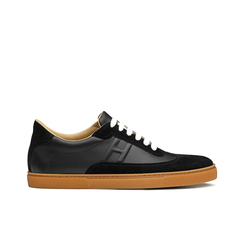 HERMES Quicker Stylish Skateboarding Shoes Men's Black-1