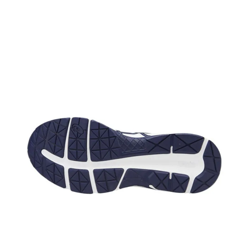 Asics Gel-Contend 4 Wear-Resistant Slip-Resistant Low-Top Running Shoes Men's White Blue-3