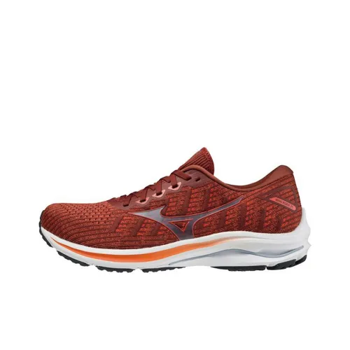 Mizuno Wave Rider 25 Running Shoes Men Low-Top Red