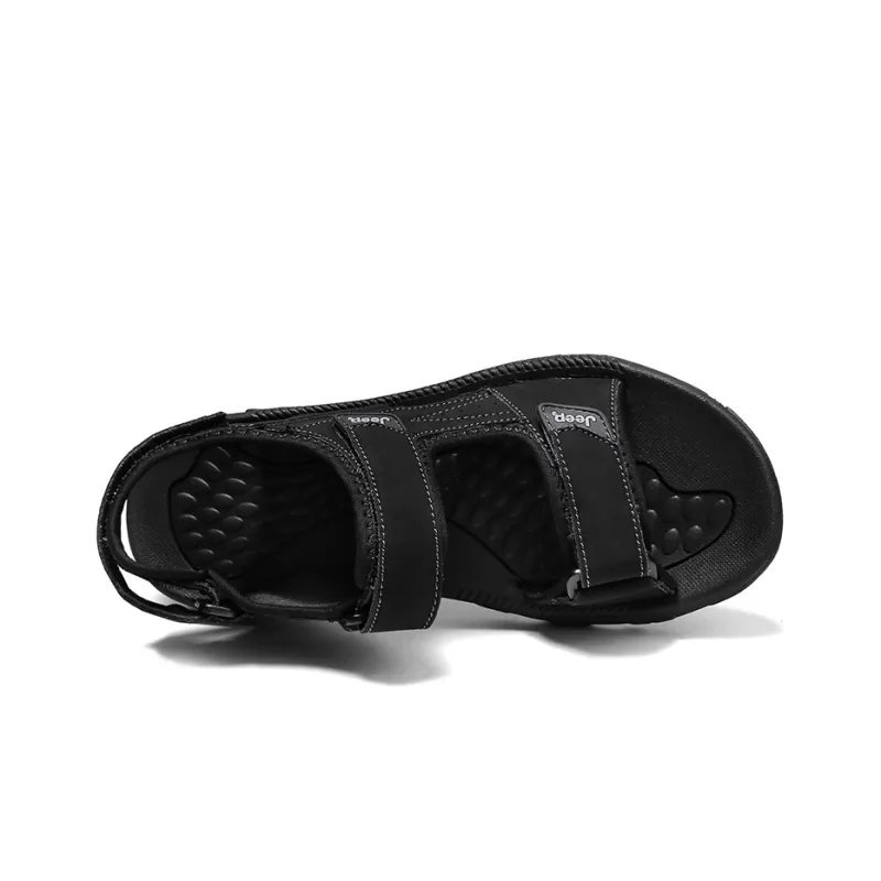 Jeep Beach Sandals Men Black-3