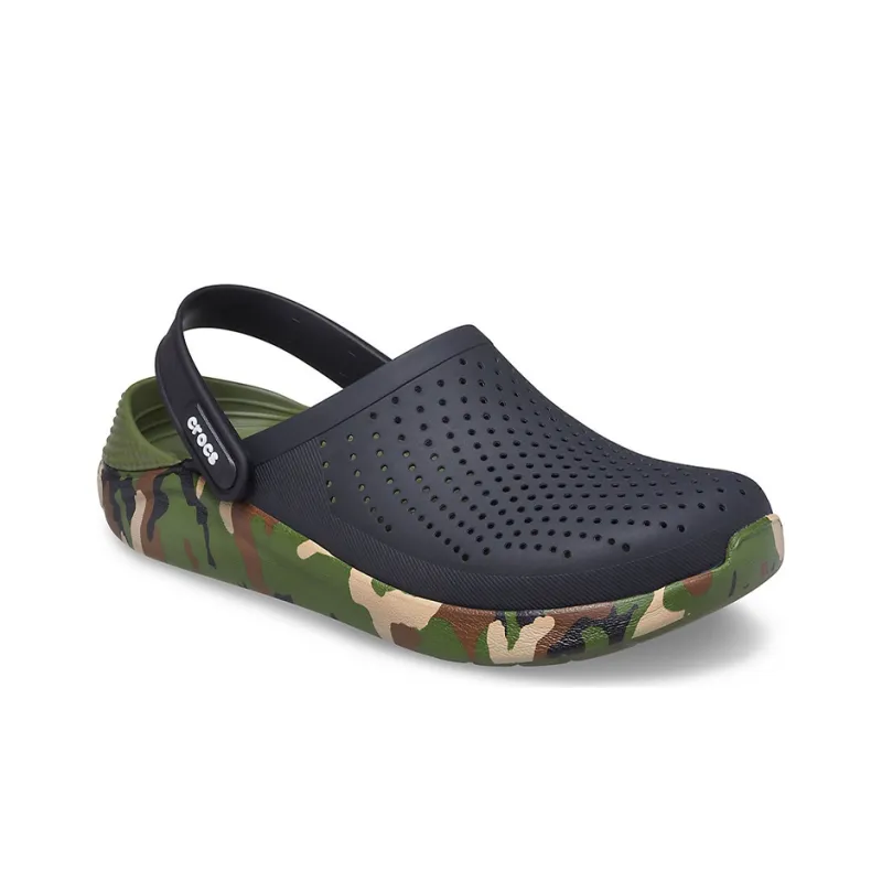 Crocs LiteRide Shoe Printing Classic Sandals Unisex Black-2
