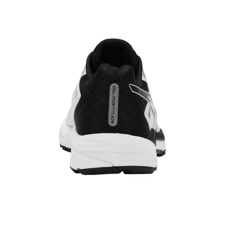 Asics Gel-Fortitude 8 Durable Breathable Low-Top Running Shoes Men's White Black 2E-Width-4