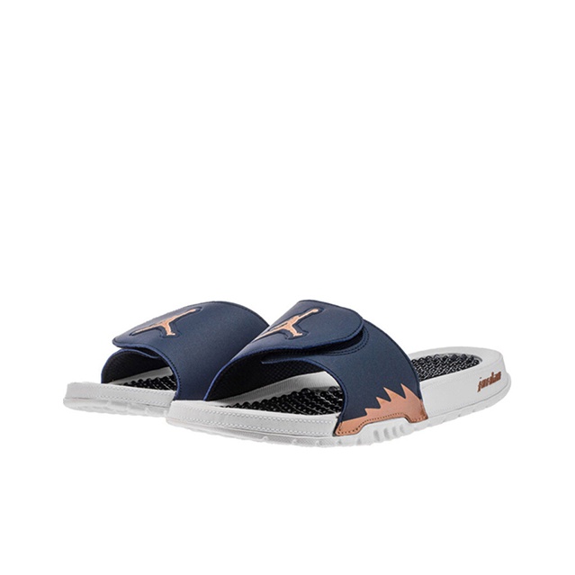 JORDAN Hydro 5 Retro Slide Obsidian Metallic Red Bronze POIZON