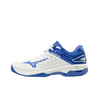 Mizuno Wave Exceed Tour 4 Anti-Slip Wear-Resistant Breathable Coverage Low-Top Running Shoes Unisex White Blue