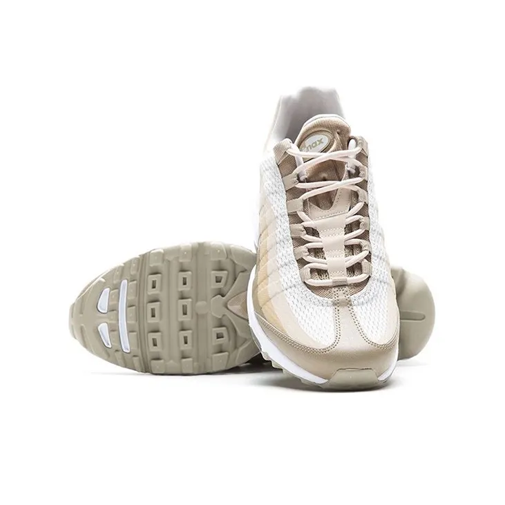 Nike Air Max 95 Running Shoes Men Low-Top Yellow/Brown/White-4