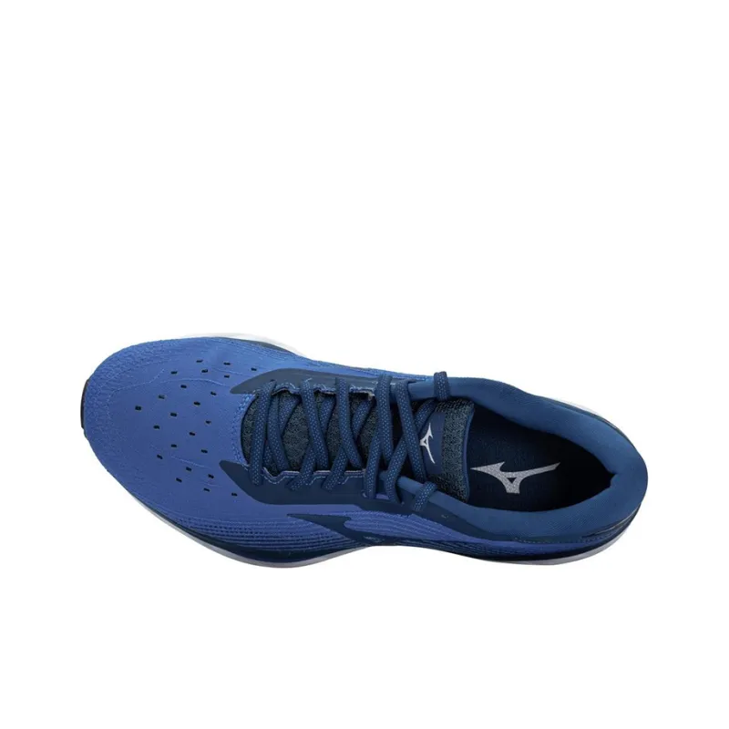 Mizuno Wave Sky 5 Casual Shoes Men Low Top White/Blue-2