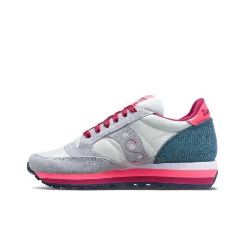 Saucony Jazz Series Running Shoes Women's Low-Top Gray/Pink/Blue/White