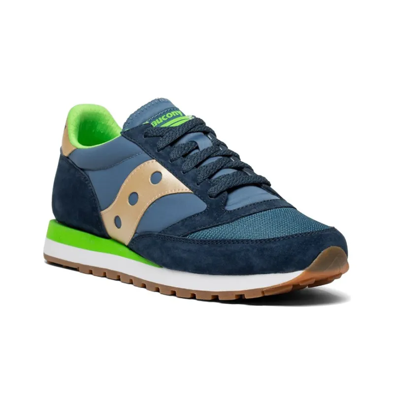 Saucony Jazz 81 Running Shoes Unisex Low Top Blue/Green/White-2