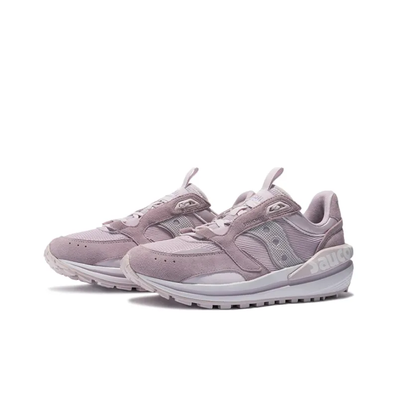 Saucony Jazz Cushioning Anti Slip Wear Resistant Breathability Low Top Running Shoes Women's Pink-2