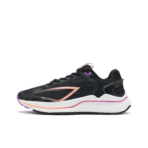 LiNing Furious Rider 5.0 Anti Slip And Wear Resistant Lightweight Low Top Running Shoes Black Kids Purple