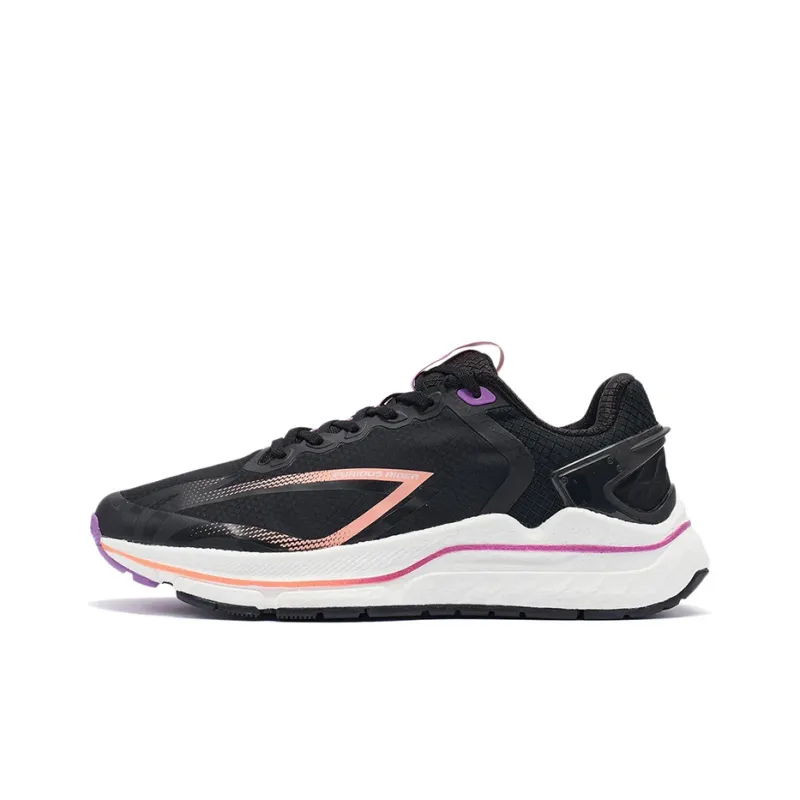 LiNing Furious Rider 5.0 Anti Slip And Wear Resistant Lightweight Low Top Running Shoes Black Pink Purple-0