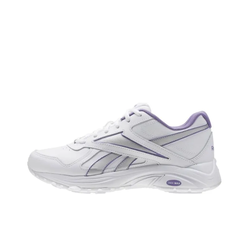 Reebok Walk Ultra V Dmx Ma Wear-resistant Non-slip And Breathable Low-Top Running Shoes Women's White Purple-0