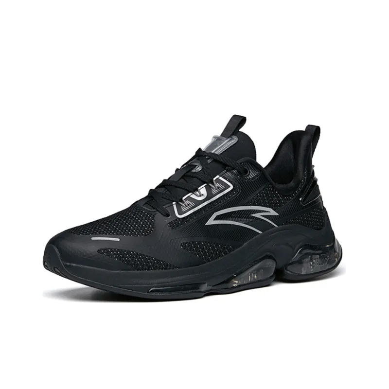 Anta Cushioning Anti-Slip And Wear-Resistant Rebound Breathable Low-Top Running Shoes Men's Black-1