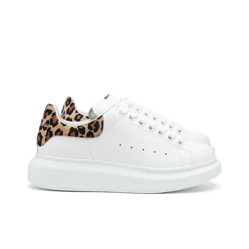 Alexander McQueen Oversized Sneaker 'White Leopard Suede' Women's-3