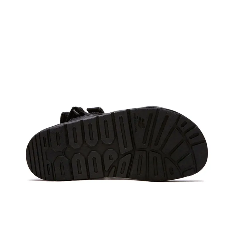 New Balance Velcro Unisex Black Sandals-4