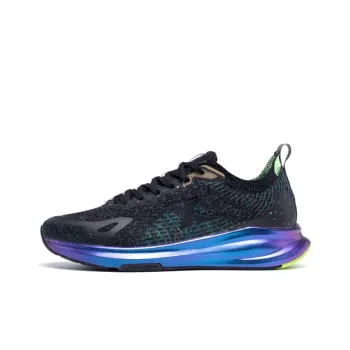 XTEP Leap Technology Abrasion Resistant Low Top Running Shoes Men's Black Gold