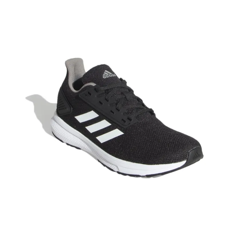 Adidas DURAMO 9 Cushioning Wear-Resistant Low-Top Running Shoes Men's Black White-2
