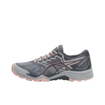 Asics GEL-FujiTrabuco 7 Durable Breathable Low-Top Running Shoes Women's Gray Pink