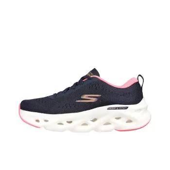 Skechers Go Run Glide-Step Running Shoes Women's Low-Top Blue/Pink