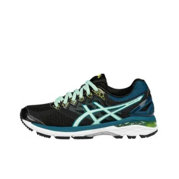 Asics GT-2000 4 Anti-Slip And Wear-Resistant Breathable Low-Top Running Shoes Women's Black Blue D Width
