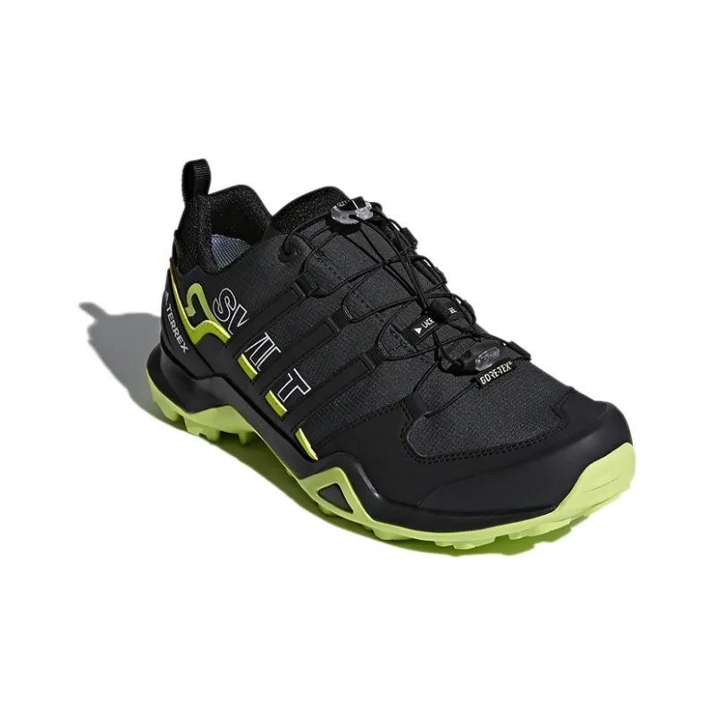 Adidas Terrex Swift Running Shoes Men Low Top Black/Green-2