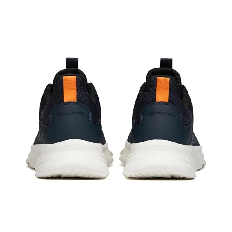 Anta Running Collection Cushioned Slip-Resistant Abrasion-Resistant Breathable Low-Top Running Shoes Men's Black Blue-3