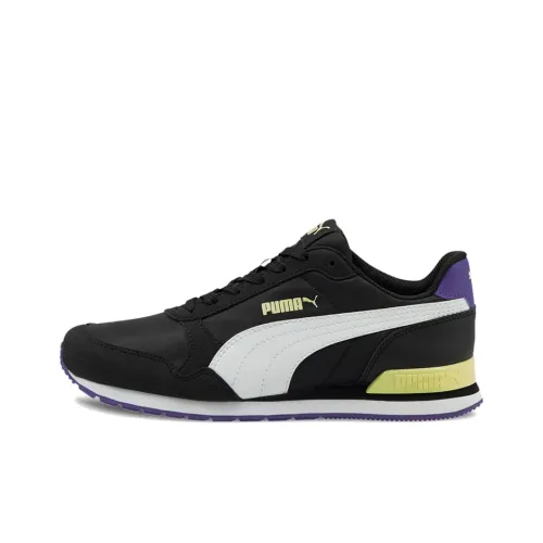 PUMA ST Runner V2 Running Shoes Unisex Low-Top Black/White/Purple