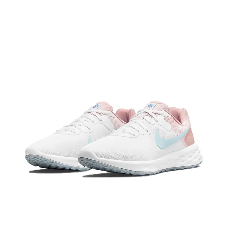 Nike Revolution 6 Nn Low Top Pink/White Women's-2