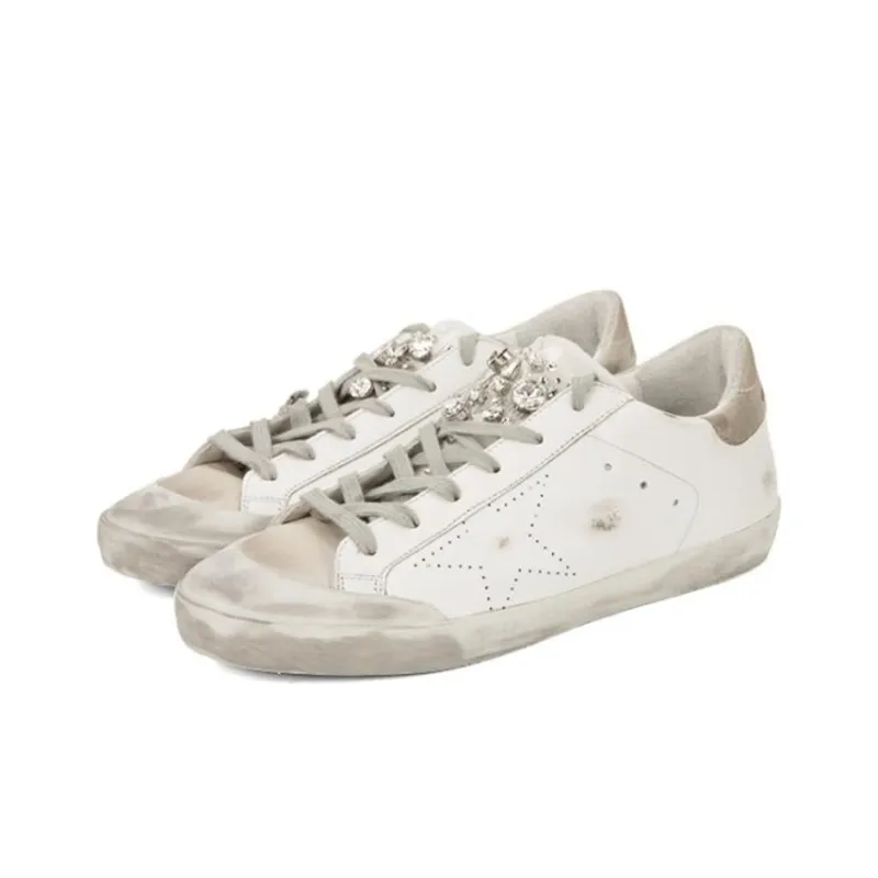 Golden Goose Super Star Stylish Skateboarding Shoes Women's White-4