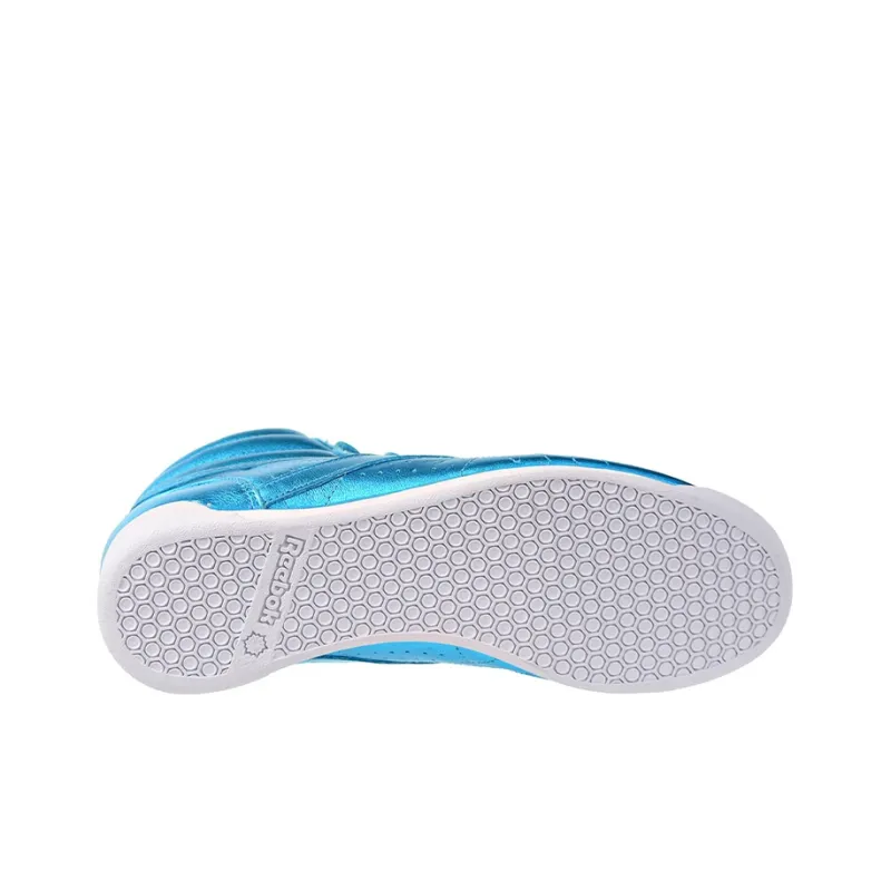 Reebok Women's Freestyle Hi Metallic 'Feather Blue' Women's-5