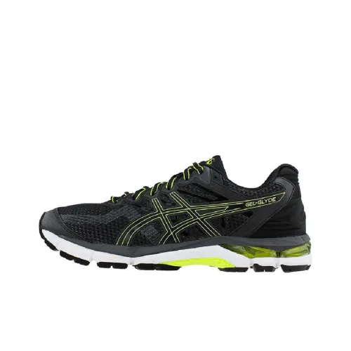 Asics Gel-Glyde Running Shoes Men Low-Top Black/Green