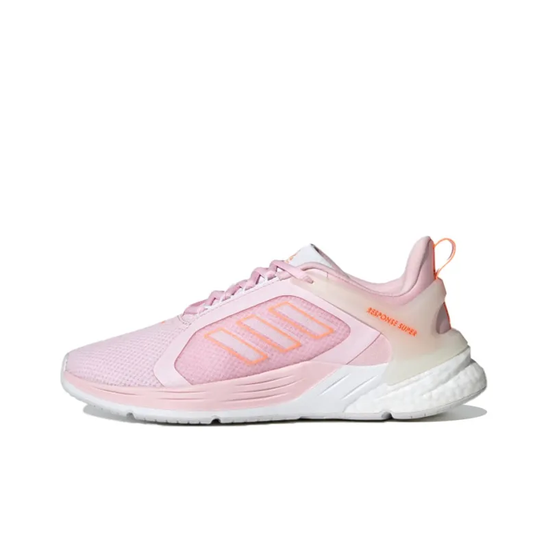 Adidas Response Super 2.0 Anti-Slip And Wear-Resistant Breathable Low-Top Running Shoes Women's Pink-0