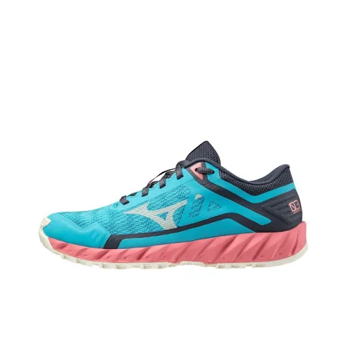 Mizuno Wave Ibuki 3 Running Shoes Women's Low-Top Blue/Pink