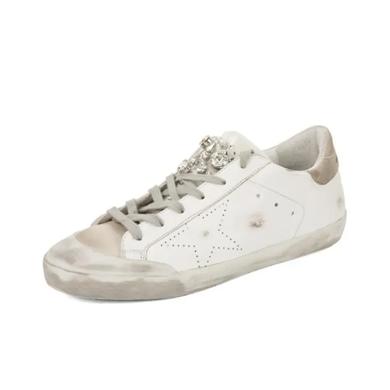 Golden Goose Super Star Stylish Skateboarding Shoes Women's White-2