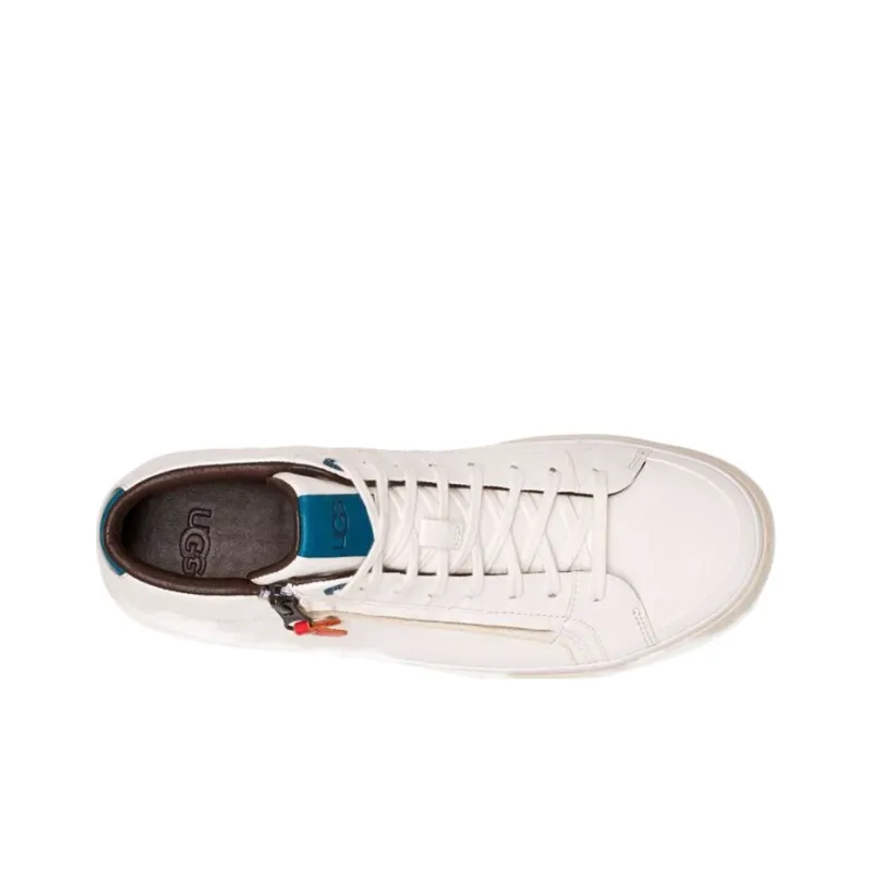 UGG Cali- Sneaker High Side Zip Stylish Skateboarding Shoes Men's White-3